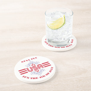 Porta-copos Fique voando é 4 de julho