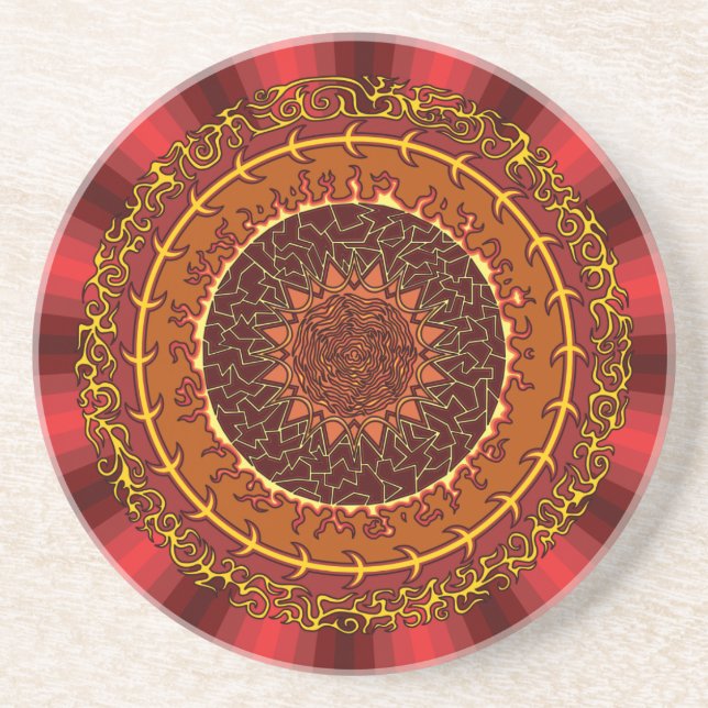 Porta copos Fire Mandala (Frente)