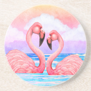 Porta-copos Flamingo Lovers