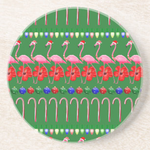 Porta-copos Flamingos cor-de-rosa tropical de Natal feio no Na