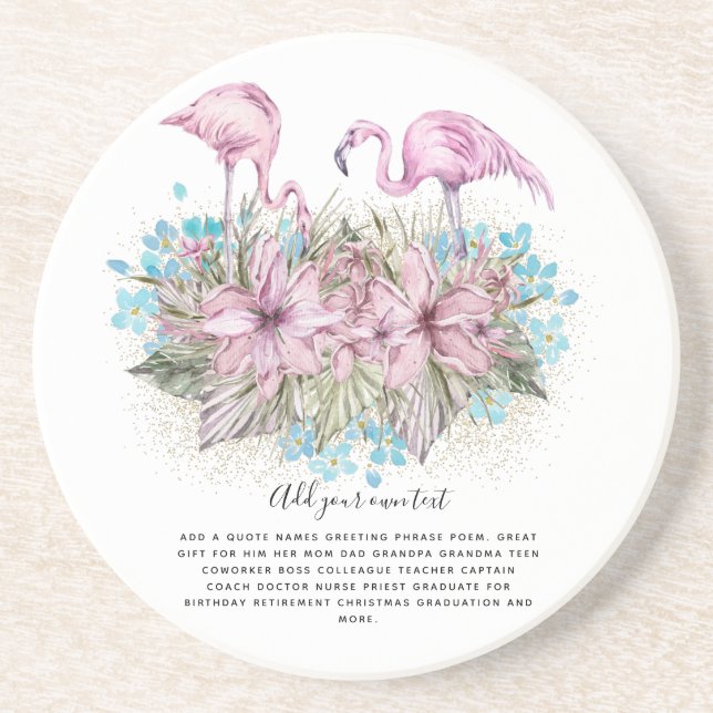 Porta-copos FLAMINGOS Personalizado (Frente)