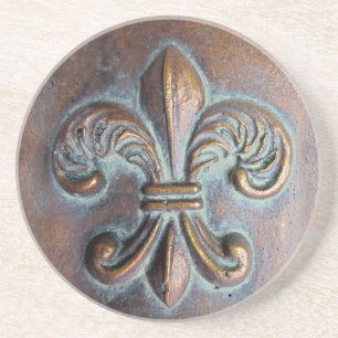 Porta-copos Fleur De Lis, Impresso De Olho De Cobre