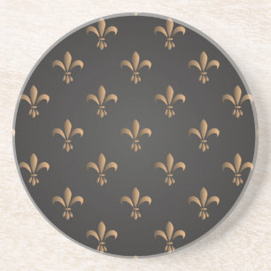 Porta-copos Fleur de lis, vintage,elegante,chic.classy,padrão