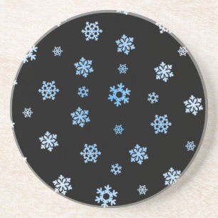 Porta-copos Flocos de neve (Azul e Branco)