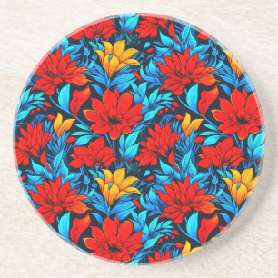 Porta-copos Flor Amarelo Floral Padrão-13075