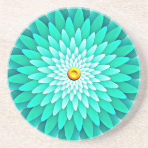 Porta-copos Flor Azul Mandala-68566
