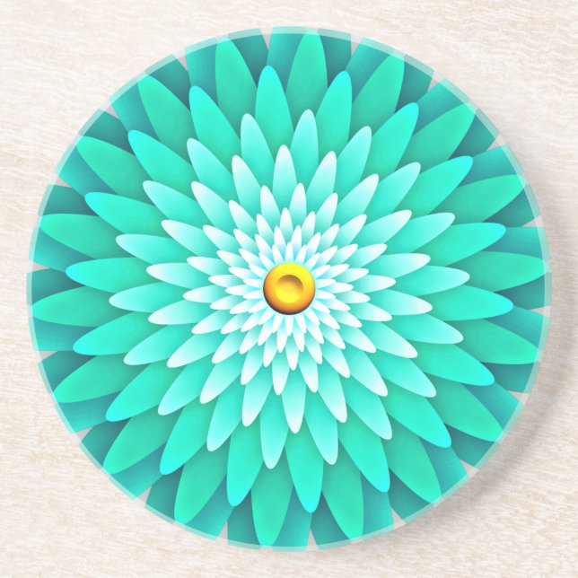 Porta-copos Flor Azul Mandala-68566 (Frente)
