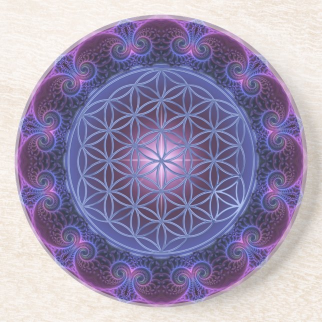 Porta-copos FLOR DA Praça LIFE/Blume des Lebens Mandala II (Frente)