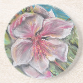 Porta-copos Flor de pêssego