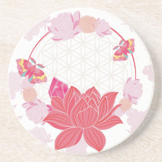 Porta-copos Flor de vida com Lotus