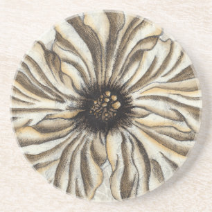 Porta-copos Flor Fresco no Fundo do Tan