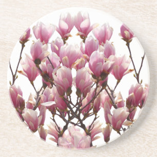 Porta-copos Flor-Primavera de-Magnolias Rosa