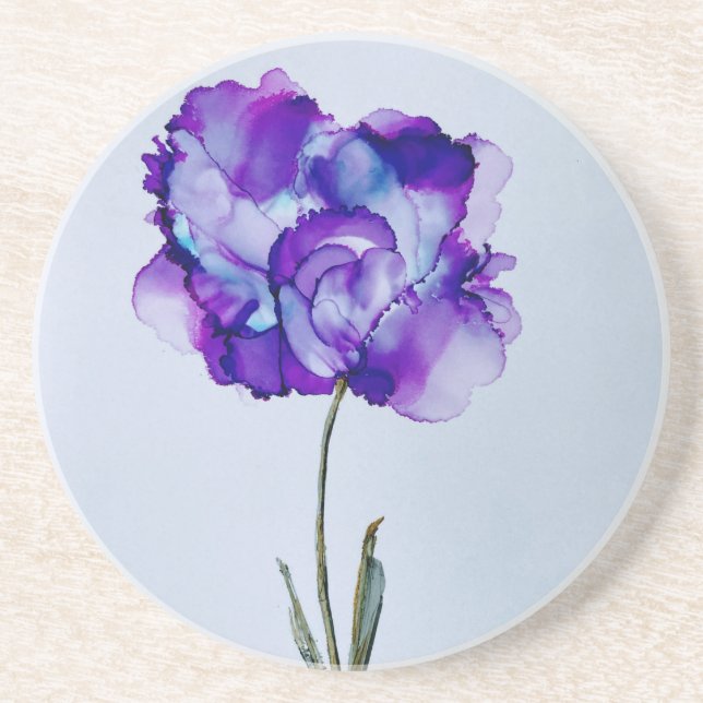 Porta-copos Flor Roxo (Frente)