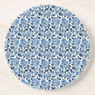 Porta-copos Floral Azul