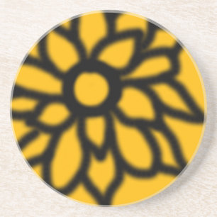 Porta copos Floral Mod (Amarelo)