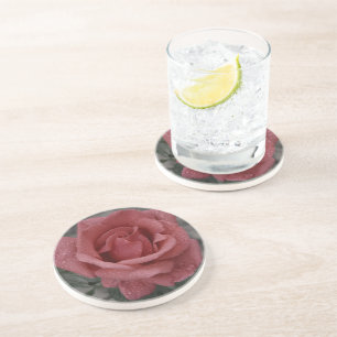 Porta copos Floral Rosa Sandstone - Na moda e durá