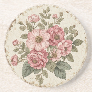Porta-copos Floral Shabby Chic