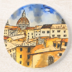 Porta-copos Florence Italy Square