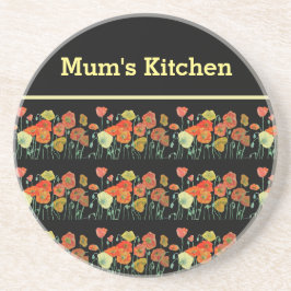 Porta-copos Flores Amarelas Vermelhas Flores-Papagaios Papagai