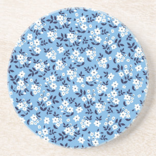 Porta-copos Flores Azuis, Brancas: Vintage