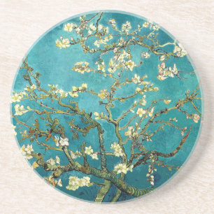 Porta-copos Flores de Amendoeira de Van Gogh Impressionismo Cl