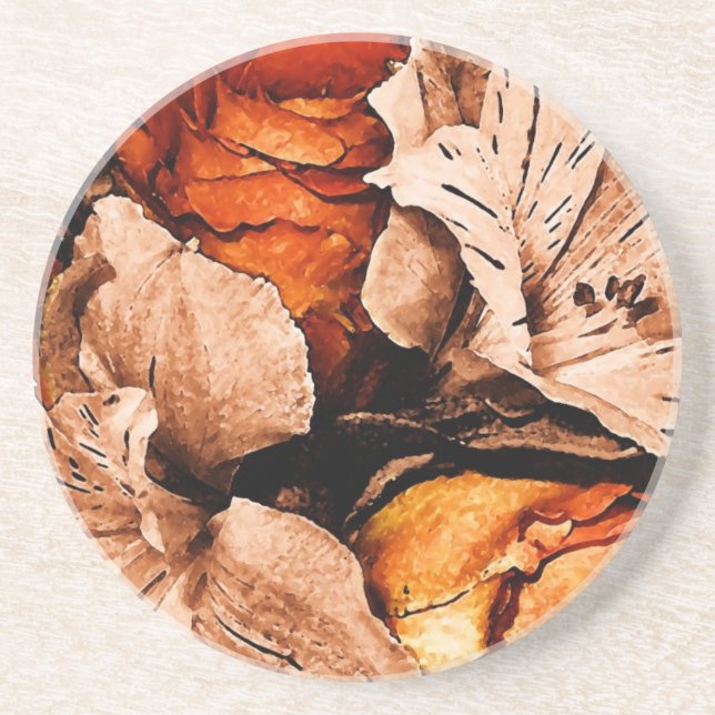 Porta-copos Flores de outono (Frente)