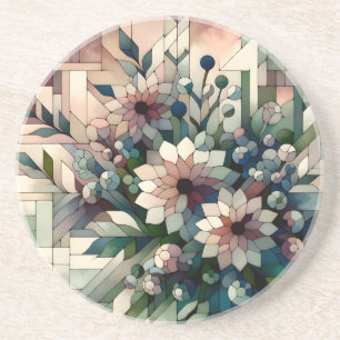 Porta-copos Flores do Mosaico Moderno