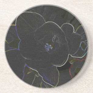 Porta-copos flores freesia esboçadas