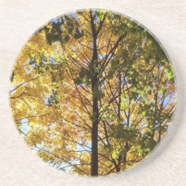 Porta-copos Folhagem Amarelo e Verde