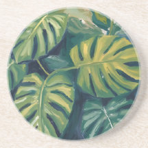 Folhas de Monstera Aquarela Botânica