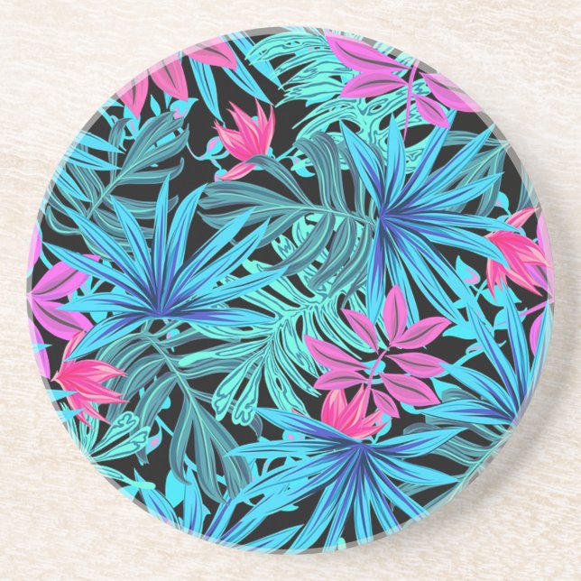 Porta-copos Folhas tropicais (Frente)