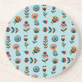 Porta-copos Folk Art Flower