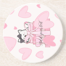 Porta-copos For Cat Lovers & Readers – Bookish Drink Coaster