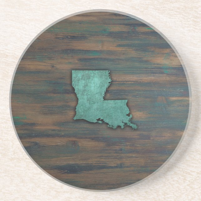 Porta-copos Forma Rustic Teal Louisiana (Frente)