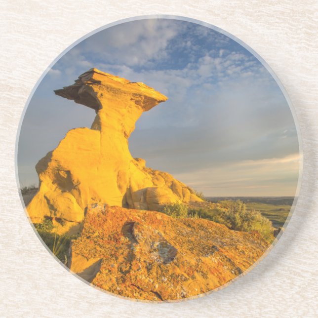 Porta-copos Formação Esculturada das Badlands em Grama Curta (Frente)