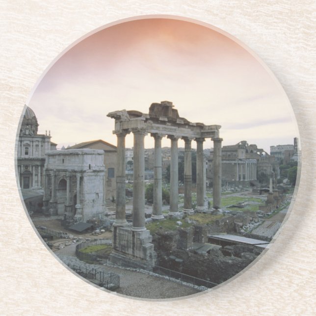 Porta-copos Fórum Romano ao amanhecer (Frente)