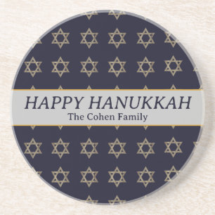 Porta-copos Foto da família Simple Elegant Modern Hanukkah