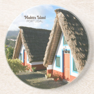 Porta-copos Foto da Ilha Madeira com Habitações Típicas, Portu