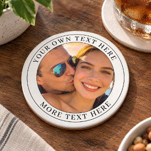 Porta-copos Foto e Texto Personalizados
