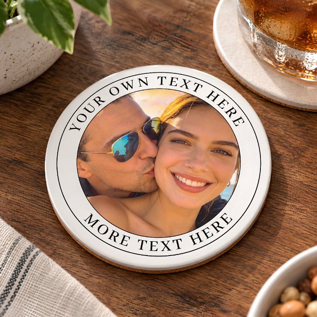 Porta-copos Foto e Texto Personalizados (Criador carregado)
