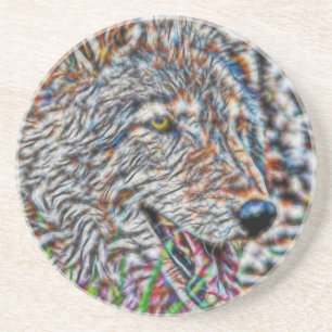 Porta-copos Fractal Wolf