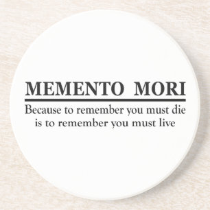 Porta-copos Frase em Latim - Memento Mori