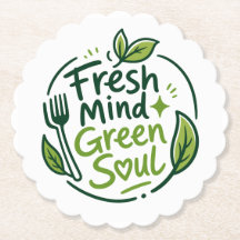 Porta-copos Fresh Mind Green Soul