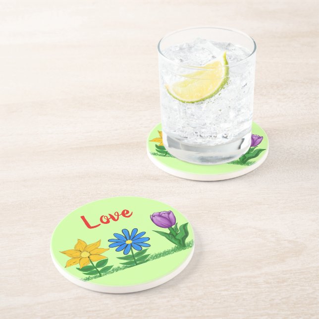 Porta-copos Frotas de Amor Bebem Coasters (Lateral)