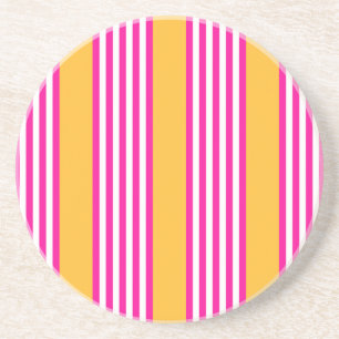Porta-copos Fuchsia e padrão amarelo de cinco faixas