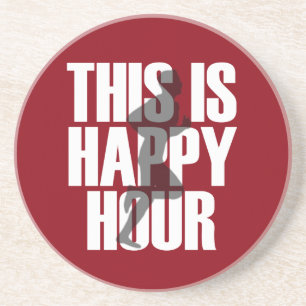 Porta-copos Funcionar é happy hour