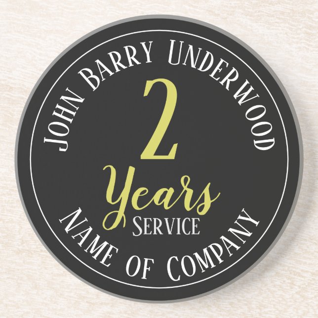 Porta-copos funcionarios de serviço de 2 anos (Frente)