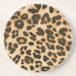 Porta-copos Fundo de Impressão do Leopardo