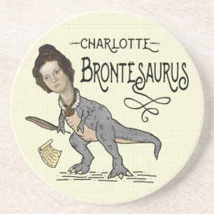 Porta-copos Funny Charlotte Bronte Surus Dinossaur Book Reader