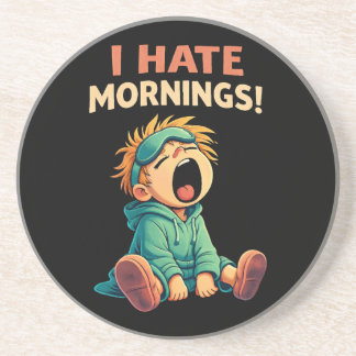 Porta-copos Funny I Hate Mornings Sleepy